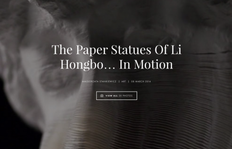 Yatzer I The Paper Statues of Li Hongbo...In Motion