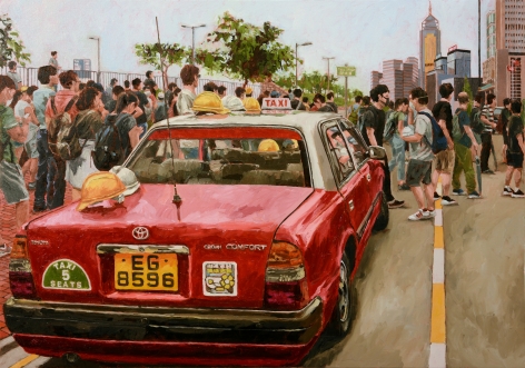 Chow_Chun_Fai_City_Hall_2019_Acrylic_on_canvas_28x40 1/8_inches_71x102_cm