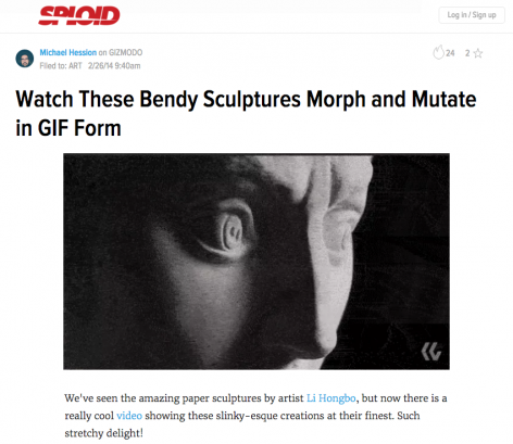 Sploid I Watch These Bendy Sculptures Morph and Mutate in GIF Form