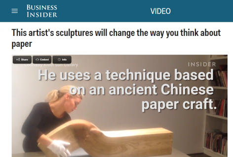 Business Insider I This artist's sculptures will change the way you think about paper