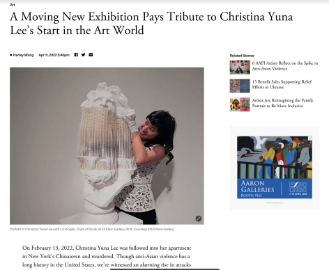 Artsy | A Moving New Exhibition Pays Tribute to Christina Yuna Lee’s Start in the Art World