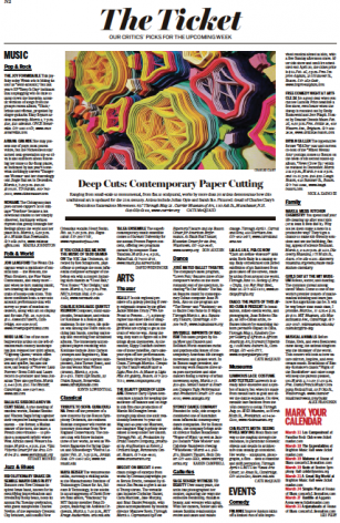 Sunday Boston Globe | Deep Cuts: Contemporary Paper Cutting