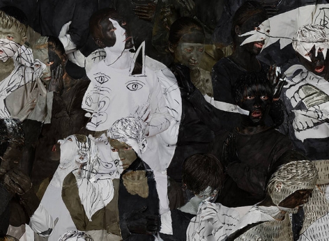 mistura urbana | Art Hacker - Artist Liu Bolin camouflages people in famous paintings